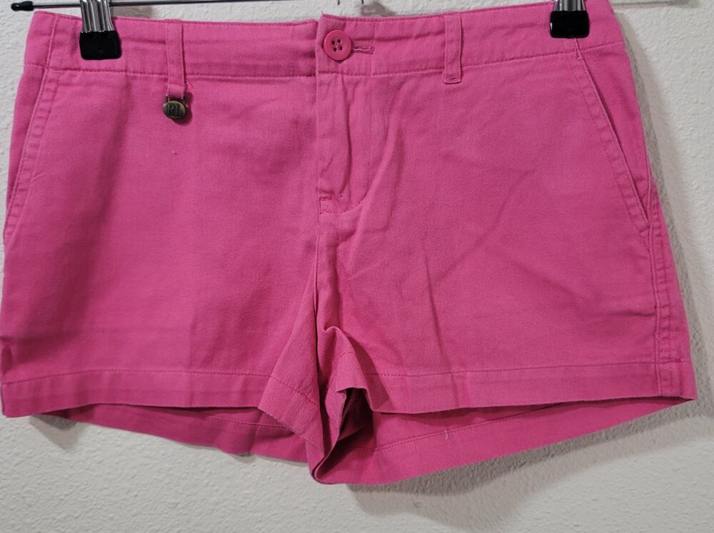 Polo Ralph Lauren Pink Chino Flat Front Shorts 12 Lightweight Slashed Pockets